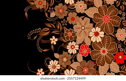 Abstract Flower background suitable for home decore and wallpaper purpose

