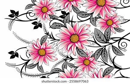 Abstract Flower background suitable for home decore and wallpaper purpose