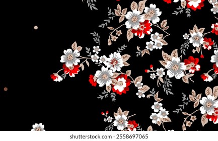 Abstract Flower background suitable for home decore and wallpaper purpose