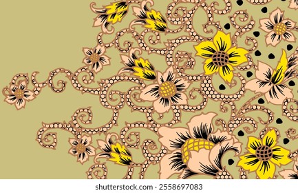 Abstract Flower background suitable for home decore and wallpaper purpose