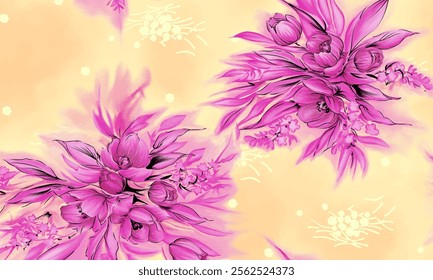Abstract Flower background suitable for home decore and wallpaper purpose


