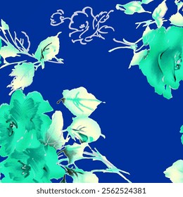 Abstract Flower background suitable for home decore and wallpaper purpose

