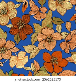 Abstract Flower background suitable for home decore and wallpaper purpose
