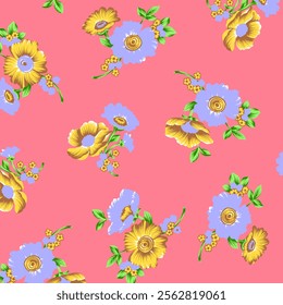 Abstract Flower background suitable for home decore and wallpaper purpose