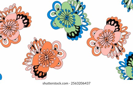 Abstract Flower background suitable for home decore and wallpaper purpose


