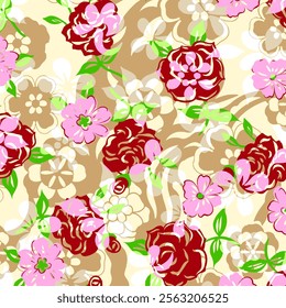 Abstract Flower background suitable for home decore and wallpaper purpose

