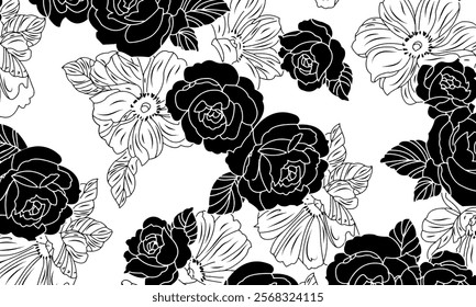 Abstract Flower background suitable for home decore and wallpaper purpose

