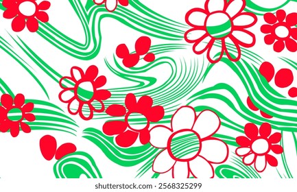 Abstract Flower background suitable for home decore and wallpaper purpose