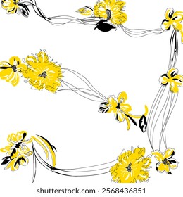 Abstract Flower background suitable for home decore and wallpaper purpose