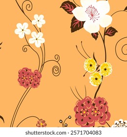 Abstract Flower background suitable for home decore and wallpaper purpose