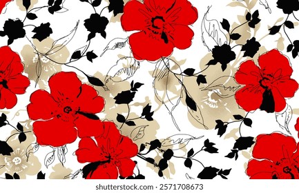 Abstract Flower background suitable for home decore and wallpaper purpose