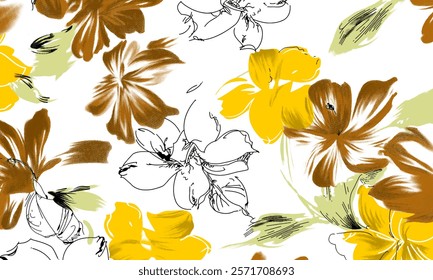 Abstract Flower background suitable for home decore and wallpaper purpose