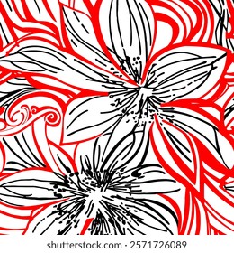 Abstract Flower background suitable for home decore and wallpaper purpose