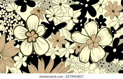 Abstract Flower background suitable for home decore and wallpaper purpose