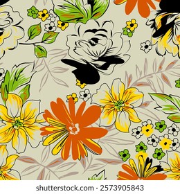 Abstract Flower background suitable for home decore and wallpaper purpose