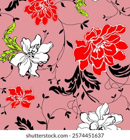 Abstract Flower background suitable for home decore and wallpaper purpose