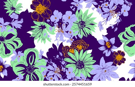 Abstract Flower background suitable for home decore and wallpaper purpose