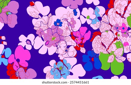 Abstract Flower background suitable for home decore and wallpaper purpose