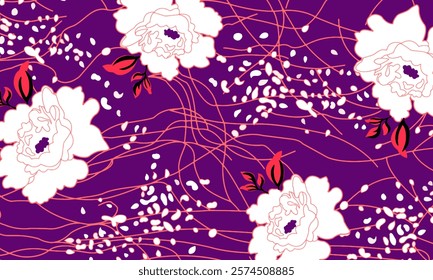 Abstract Flower background suitable for home decore and wallpaper purpose
