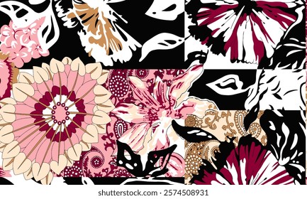 Abstract Flower background suitable for home decore and wallpaper purpose