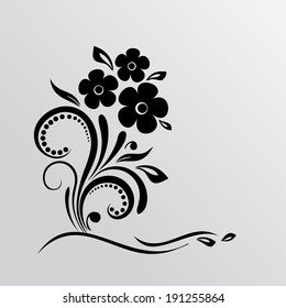 Abstract flower background. Vector