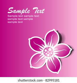 Abstract flower background, vector