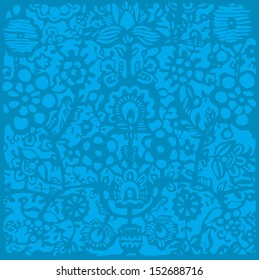 Abstract flower background. Vector art