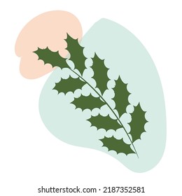 Abstract flower background vector. Botanical wall arts with abstract leaves and floral. Abstract Plant Art design for print, cover, wallpaper, Minimal and natural wall art.