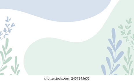 Abstract flower background vector design floral border frame