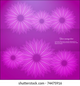 Abstract flower background. Vector illustration