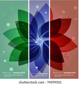 Abstract flower background. Vector illustration