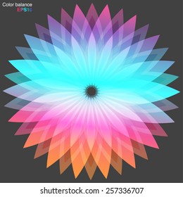 abstract flower background. Vector background for IOS 9