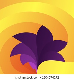 flor abstracta con bello fondo y sombras