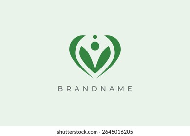 Abstract Flower beauty wellness and spa logo. Cosmetic icon design vector template. Green abstract flower template.