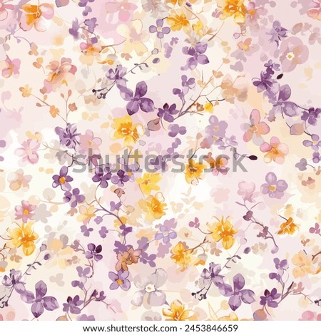 Similar – Image, Stock Photo Small colorful garden flowers bouquet on dining table No. 2