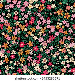 Abstract flower blooming design. Pattern with floral seamless. Grunge textured abstract art vector  with flower and plants in watercolor style.