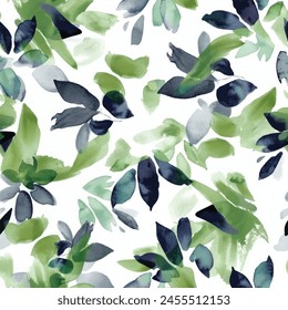 Abstract flower blooming design. Pattern with floral seamless. Grunge textured abstract art vector  with flower and plants in watercolor style.