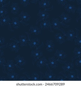 Abstract flower blooming design. Pattern with floral seamless. Grunge textured abstract art vector with flower and plants in watercolor style