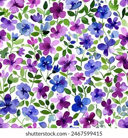 Abstract flower blooming design. Pattern with floral seamless. Grunge textured abstract art vector  with flower and plants in watercolor style.