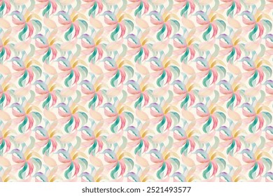 Abstract flower blooming design. Pattern with floral seamless. Grunge textured abstract art vector  with flower and plants in watercolor style.