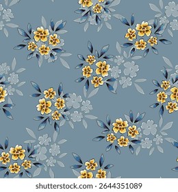 Abstract flower blooming design. Pattern with floral seamless. Grunge textured abstract art vector  with flower and plants in watercolor style.
