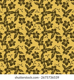 Abstract flower blooming design. Pattern with floral seamless. Grunge textured abstract art vector with flower and plants in watercolor style.