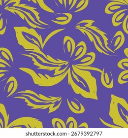 Abstract flower blooming design. Pattern with floral seamless. Grunge textured abstract art vector with flower and plants in watercolor style.