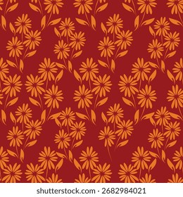 Abstract flower blooming design. Pattern with floral seamless. Grunge textured abstract art vector with flower and plants in watercolor style.