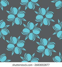 Abstract flower blooming design. Pattern with floral seamless. Grunge textured abstract art vector with flower and plants in watercolor style.