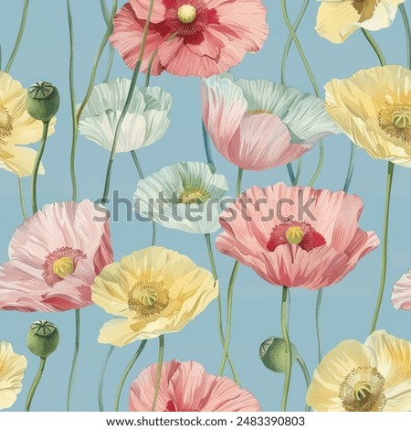 Abstract flower blooming design. Pattern with floral seamless. Grunge textured abstract art vector  with flower and plants in watercolor style.