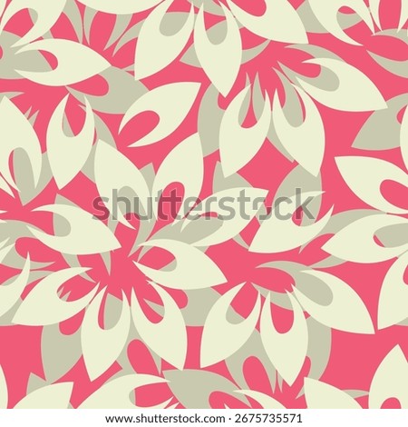 Abstract flower blooming design. Pattern with floral seamless. Grunge textured abstract art vector with flower and plants in watercolor style.