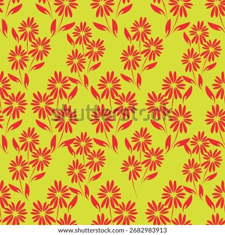 Abstract flower blooming design. Pattern with floral seamless. Grunge textured abstract art vector with flower and plants in watercolor style.