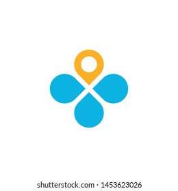 Abstract Flower Business Logo Vector