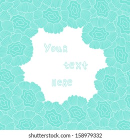 abstract flower card